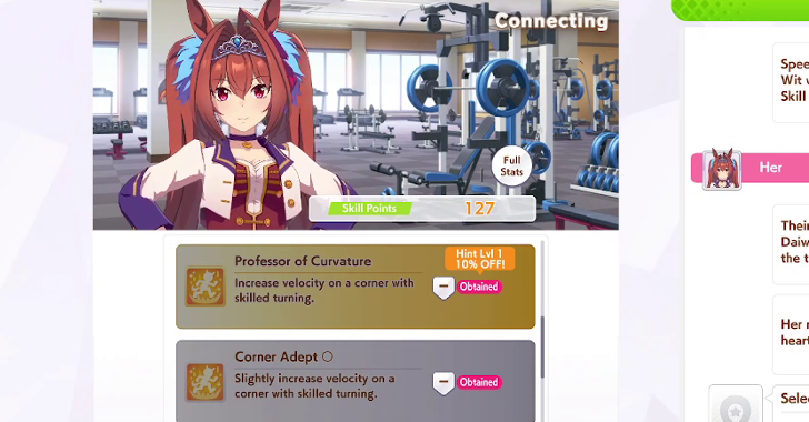 Buy Skills Before Race