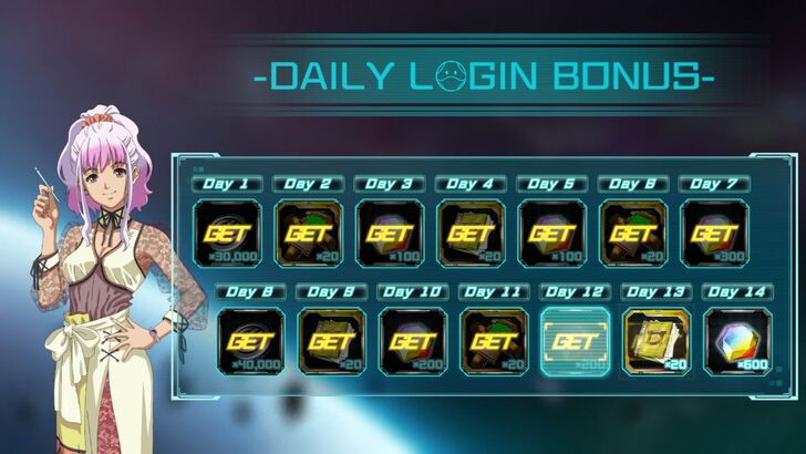 Daily Login Bonus - Mobile Suit Gundam U.C. Engage