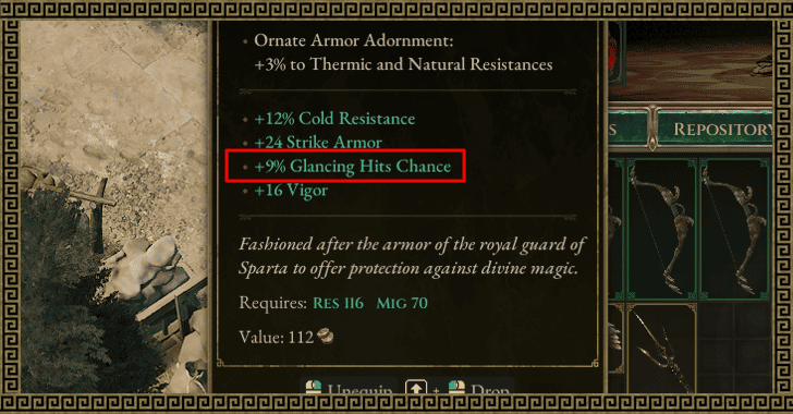 Titan Quest 2 - What is Glancing Hit