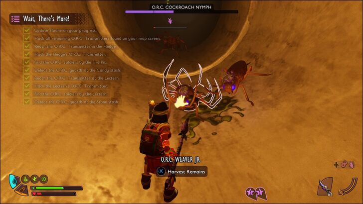 Defeat O.R.C. Soldiers by the Fire Pit