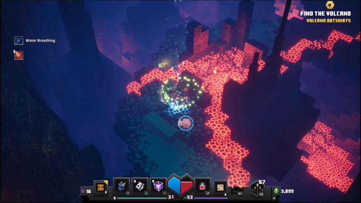 Minecraft Dungeons - Radiant Ravine Find the Volcano