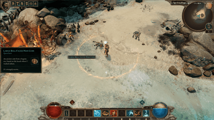 Large Bull-Faced Man Coin