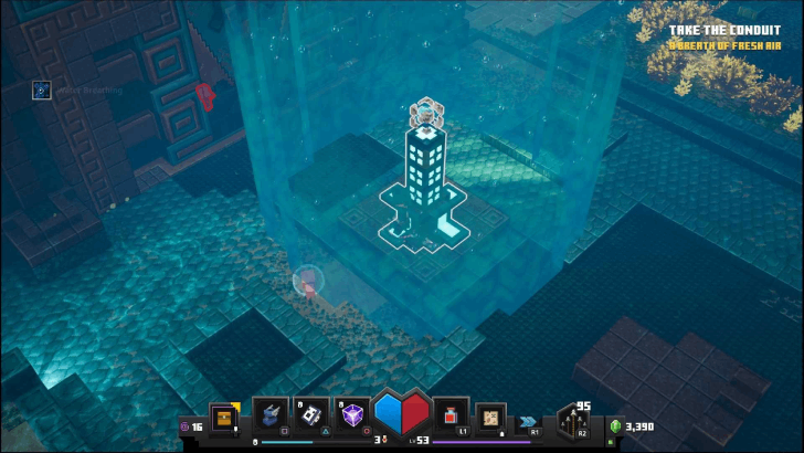 Minecraft Dungeons - Abyssal Monument Take the Conduit