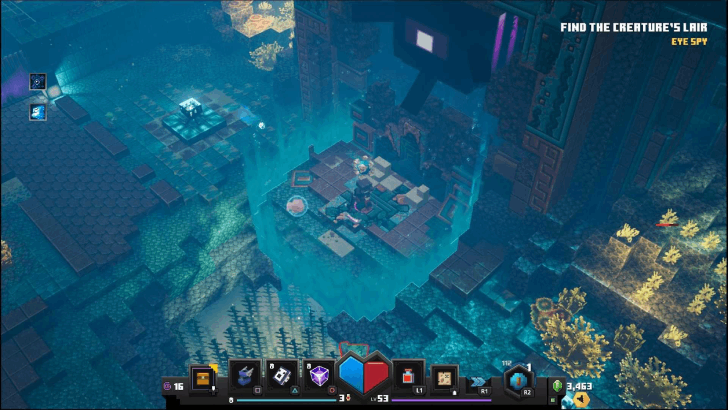 Minecraft Dungeons - Abyssal Monument Find the Creature