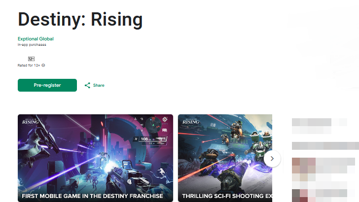 Destiny Rising Google Play