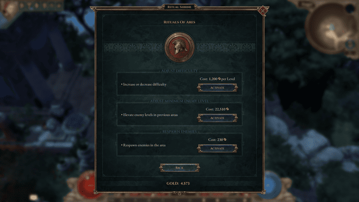 Titan Quest 2 - use the Ritual of Ares