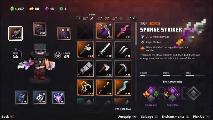 Minecraft Dungeons - Hidden Depths Sponge Striker