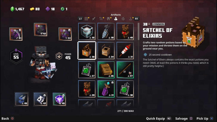 Minecraft Dungeons - Hidden Depths Satchel of Elixirs