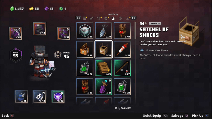 Minecraft Dungeons - Hidden Depths Satchel of Snacks