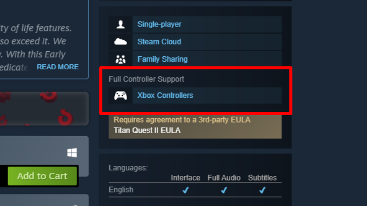 Xbox Full Controller Support