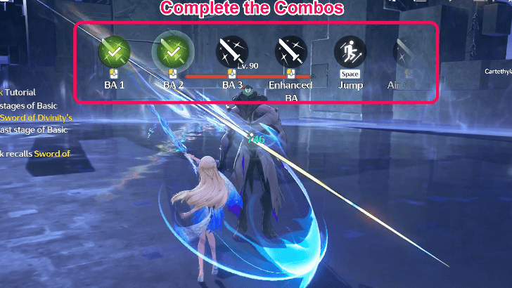 Follow the Combos Shown