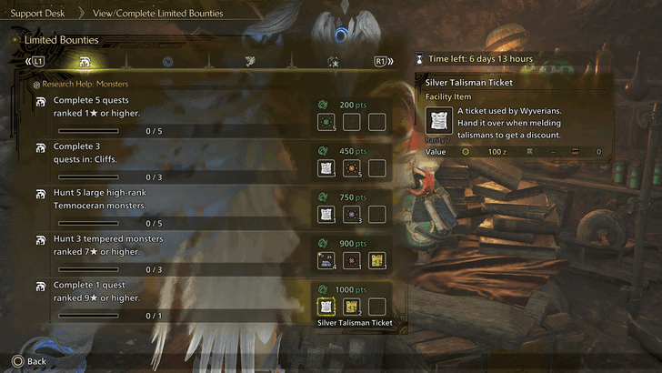 Silver Talisman Ticket