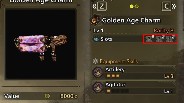 Rarity 8 Talisman slots