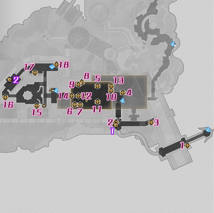 HSR - Warbling Shores Styxia Chest Map F1