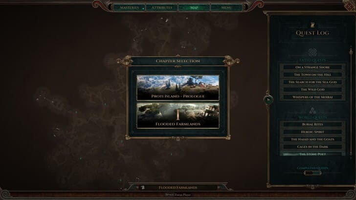 Titan Quest 2 - Chapter Unlocks areas