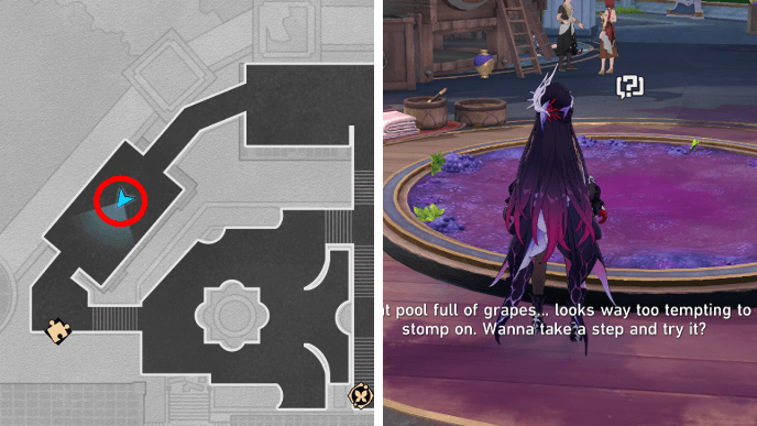 Honkai Star Rail - Walk Around in the Pool of Grapes in Warbling Shores Styxia