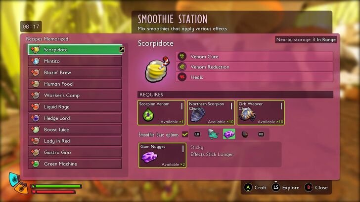 Make Sticky Smoothies