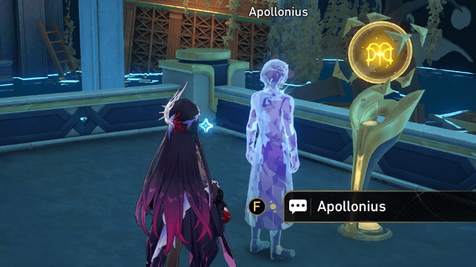 HSR Where Stone and Wind Stood Still - Talk to Apollonius in the Janus Maze Room