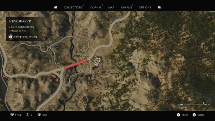 Airship Over Modena On the square concrete block next to the door at the small settlement northwest of Collezolfo. Map Location