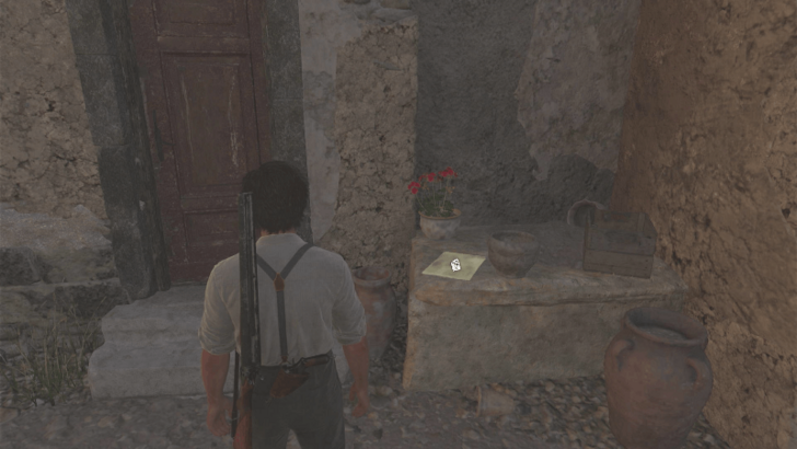 Airship Over Modena On the square concrete block next to the door at the small settlement northwest of Collezolfo. Overworld Location