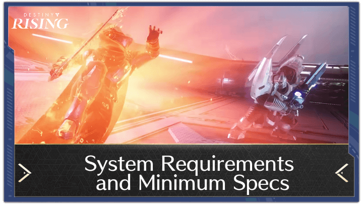Destiny Rising - System Requirements and Minimum Specs