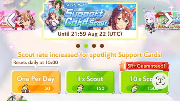 Scout for Support Cards