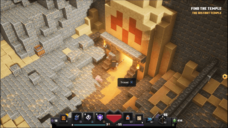 Minecraft Dungeons - Eye of Ender Cacti Canyon Enter New Area