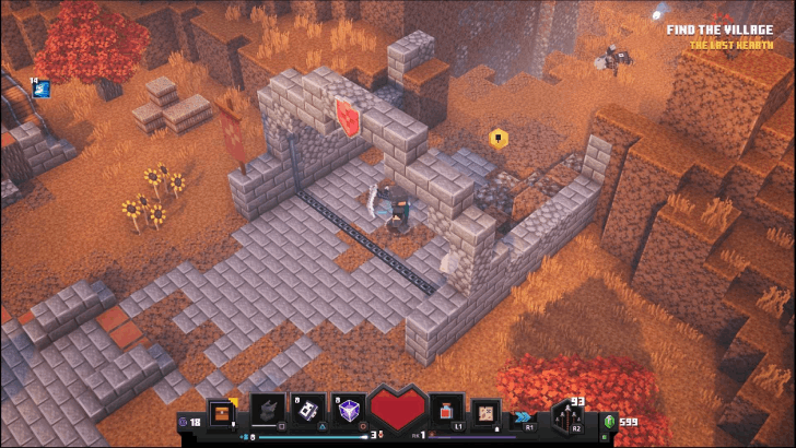 Minecraft Dungeons - Eye of Ender Pumpkin Pastures Stone Arch