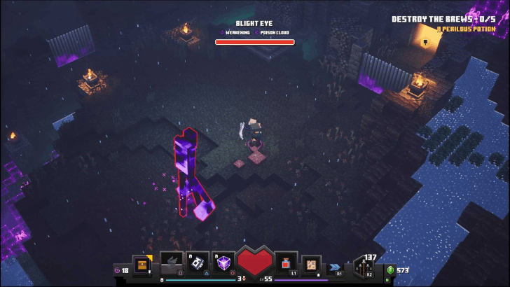 Minecraft Dungeons - Eye of Ender Soggy Swamp Defeat Endersent