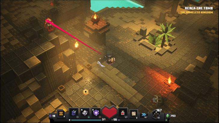 Minecraft Dungeons - Eye of Ender Desert Temple Find Stairs