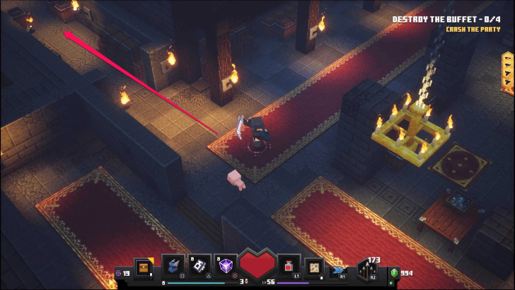 Minecraft Dungeons - Eye of Ender Highblock Halls Turn Left at the Buffet