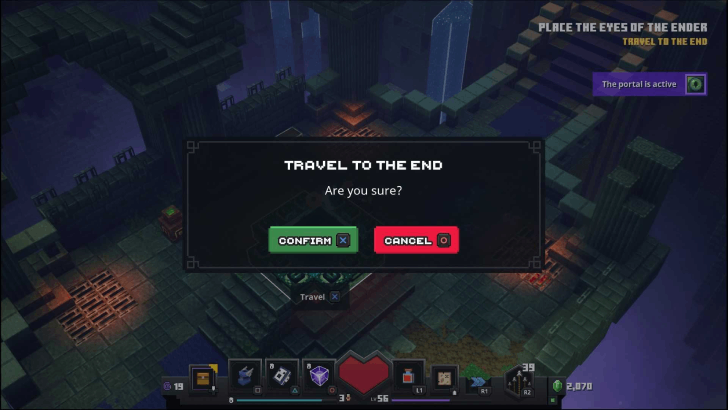 Minecraft Dungeons - The Stronghold Travel to the End