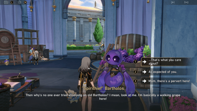 Honkai Star Rail - Talk to Spirithief Bartholos