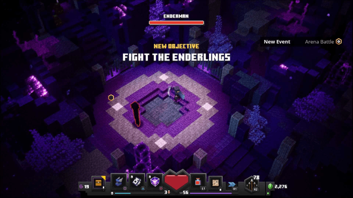 Minecraft Dungeons -Broken Citadel Enderman Boss Fight