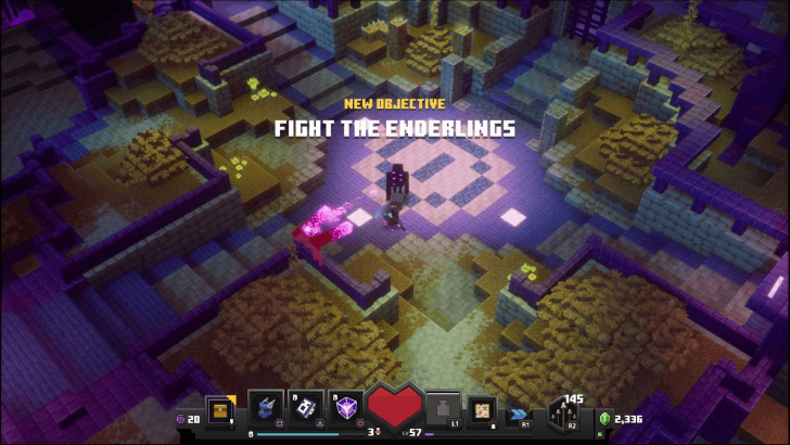 Minecraft Dungeons -Broken Citadel Fight the Enderlings (2)