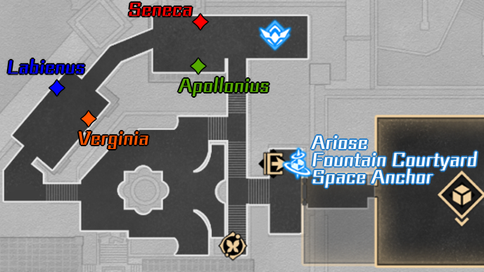 Honkai Star Rail - Talk to the Four Chrysos Heirs in Warbling Shores Styxia