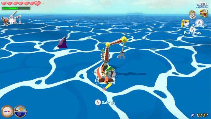 Angular Isles Treasure Chart Heart Piece overworld location
