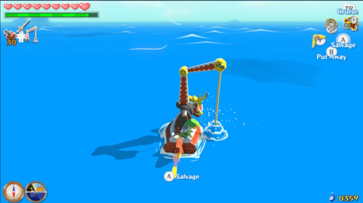 Diamond Steppe Island Treasure Chart Heart Piece overworld location