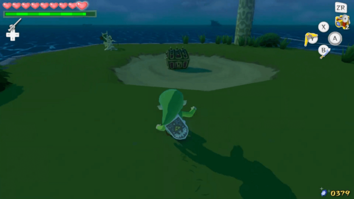 Needle Rock Isle Heart Piece overworld location