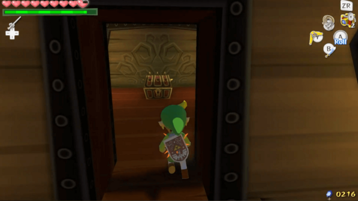 Six-Eye Reef Submarine Heart Piece overworld location