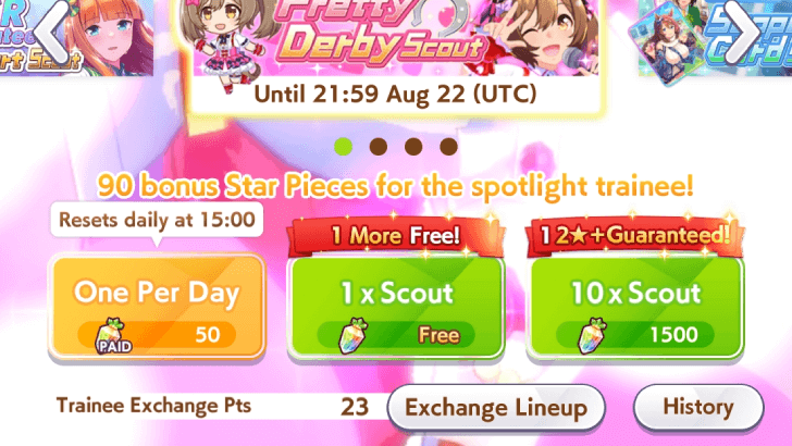 Exchange Points From Spotlight Banners