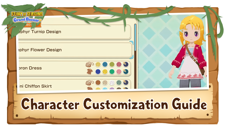 Story of Seasons Grand Bazaar - Is There Character Customization