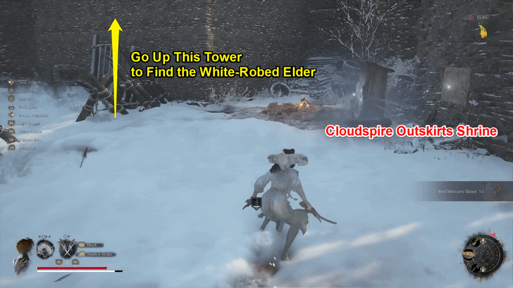 White-Robed Elder in Cloudspire Outskirts