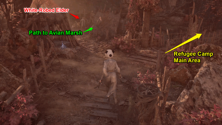 White-Robed Elder in the Refugee Camp