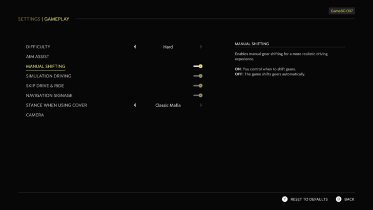 Mafia the Old Country - Driving Settings.png