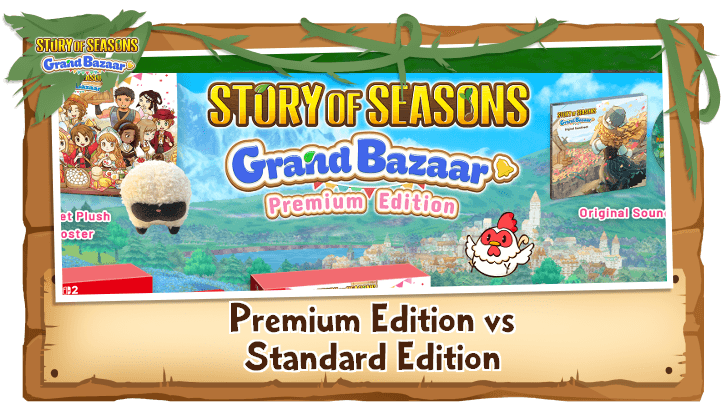 Story of Seasons Grand Bazaar - Premium Edition vs Standard Edition