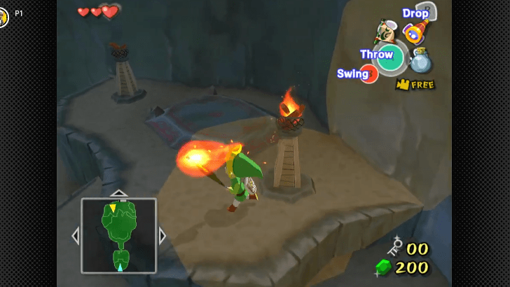 torches that reveals a chest