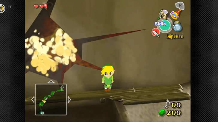 sidling past the lava vent