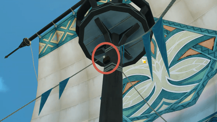 2nd Bomb on the side of the flagship pole