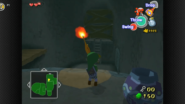 Small Key chest behind the wooden planks